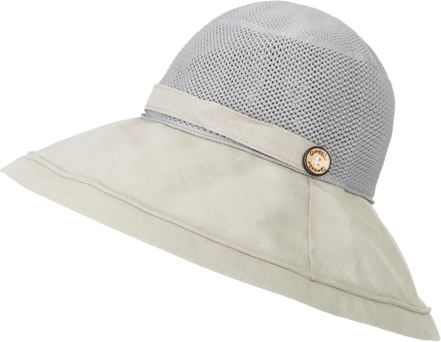Women's-Mesh-Sun-Hats Wide-Brim Summer Beach Bucket Caps for Girls Outdoor-UV-Protection Foldable-Fishing-Hat Chin Strap
